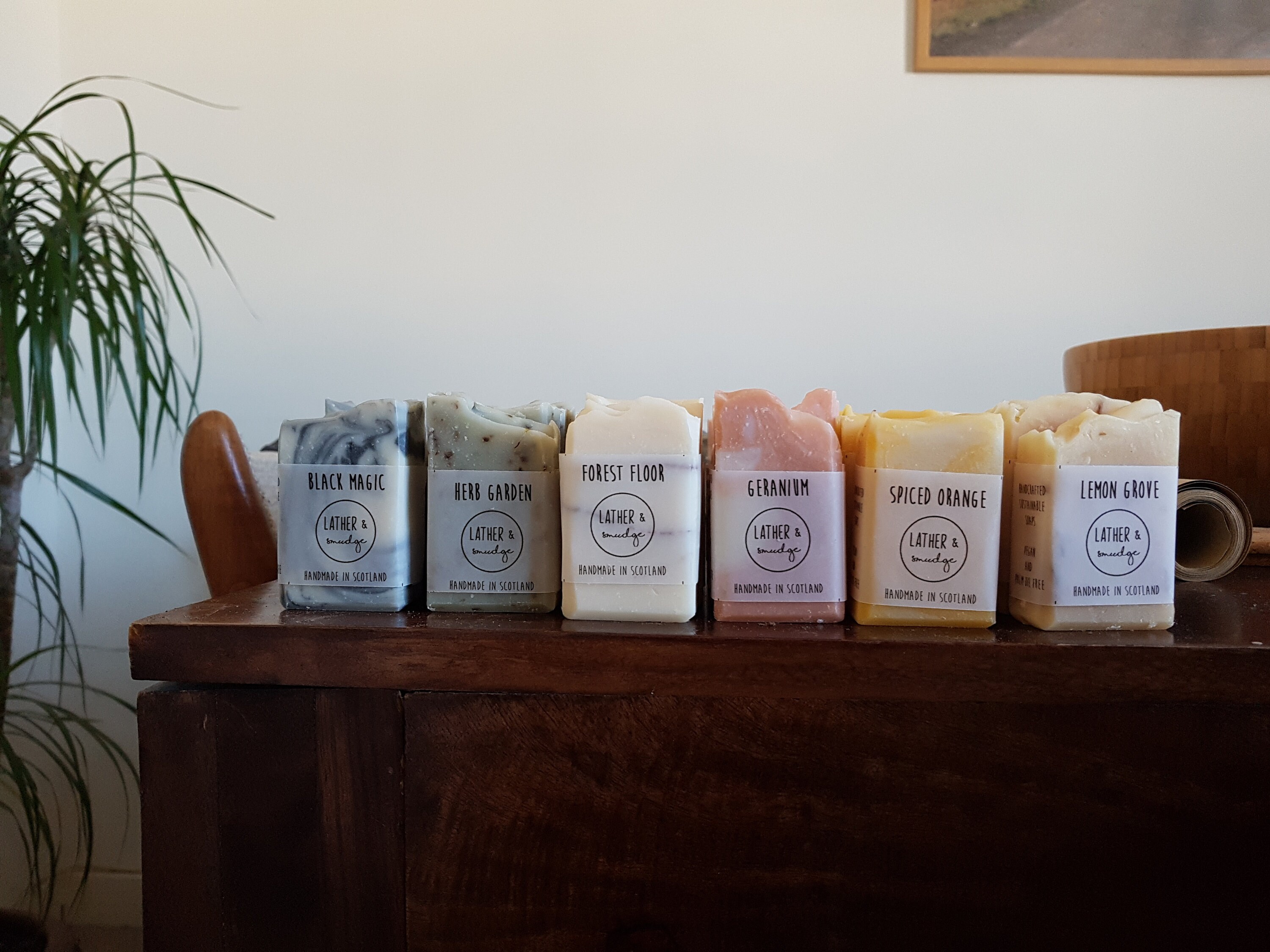 Six Natural Handmade Soap Bars Scotland Edinburgh Lather Etsy