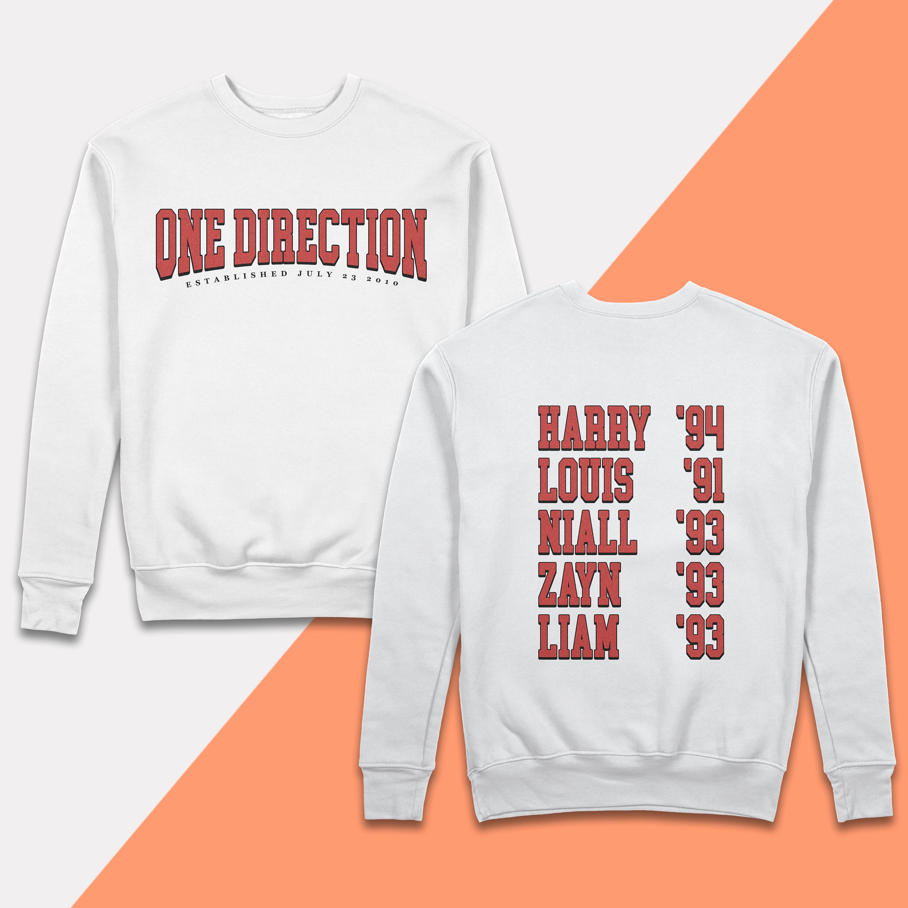1D Varsity Sweatshirt // 1D Inspired Hs Merch Hs Shirt Gift Etsy