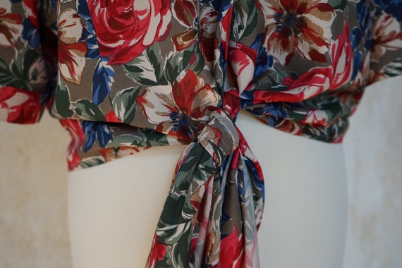Vintage MONDI Cropped Top kurze Bluse zum Knoten … - image 3