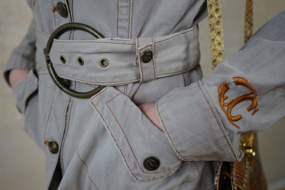 Vintage JUST CAVALLI jacket 70s style size M 34/X… - image 5