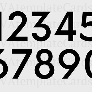 Digital Numbers SVG, Sport Team Jersey Numbers SVG, Birthday Numbers SVG, Digital Download