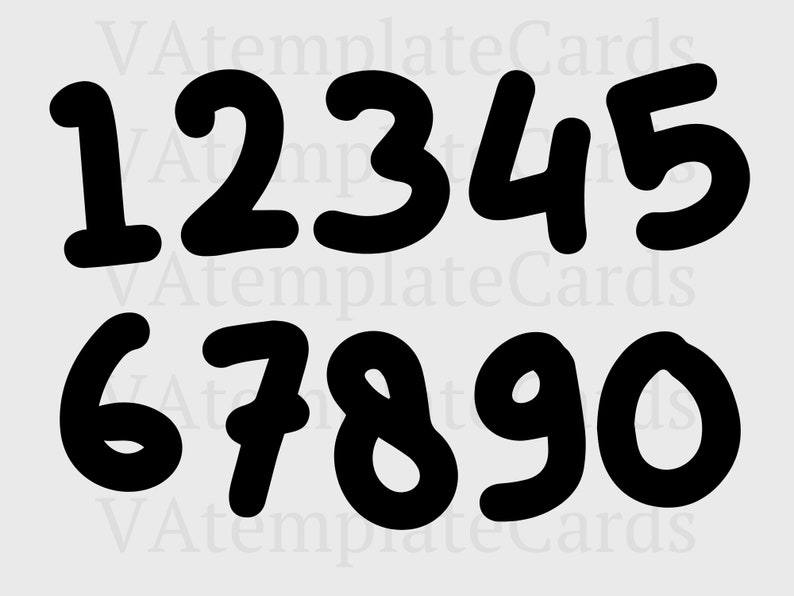 Number Card Svg Birthday Numbers SVG Digital Numbers SVG Sport Jersey - Etsy Canada