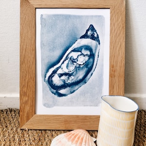 Oyster Cyanotype - Oyster Fever A4. Alternative photography