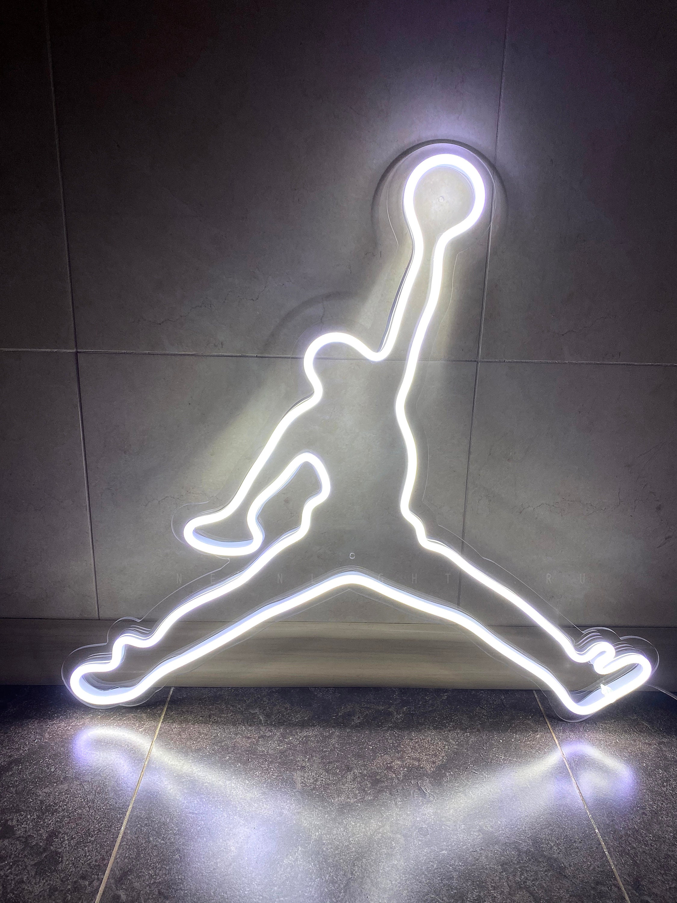 Custom neon signs Custom Jordan Neon sign Air Jordan Michael Etsy