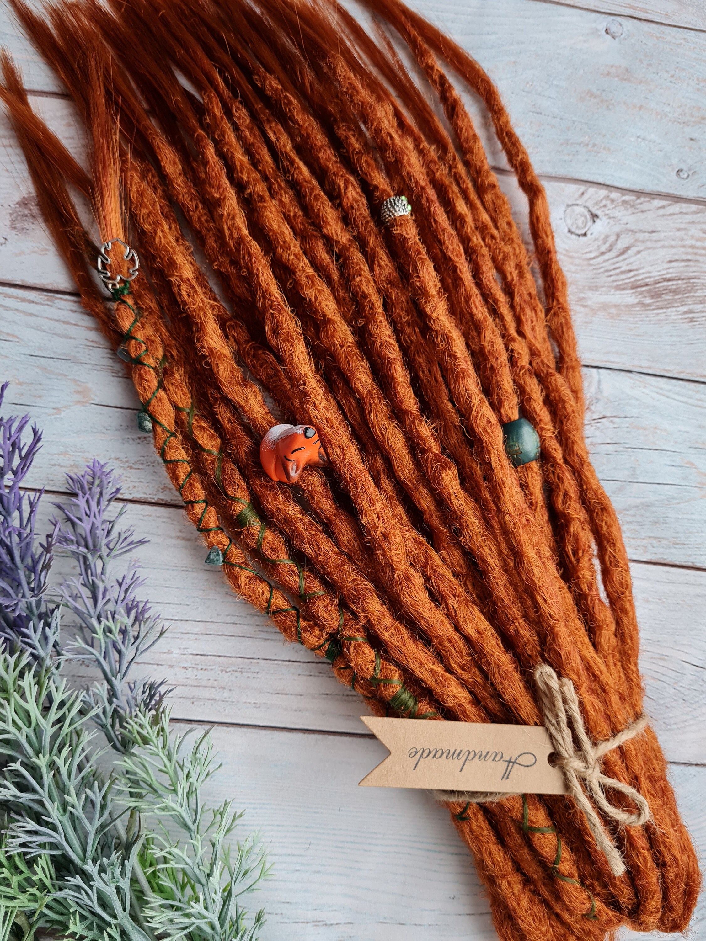 Ginger Dreads Synthetic Custom Ginger Dreads Natural looking Etsy