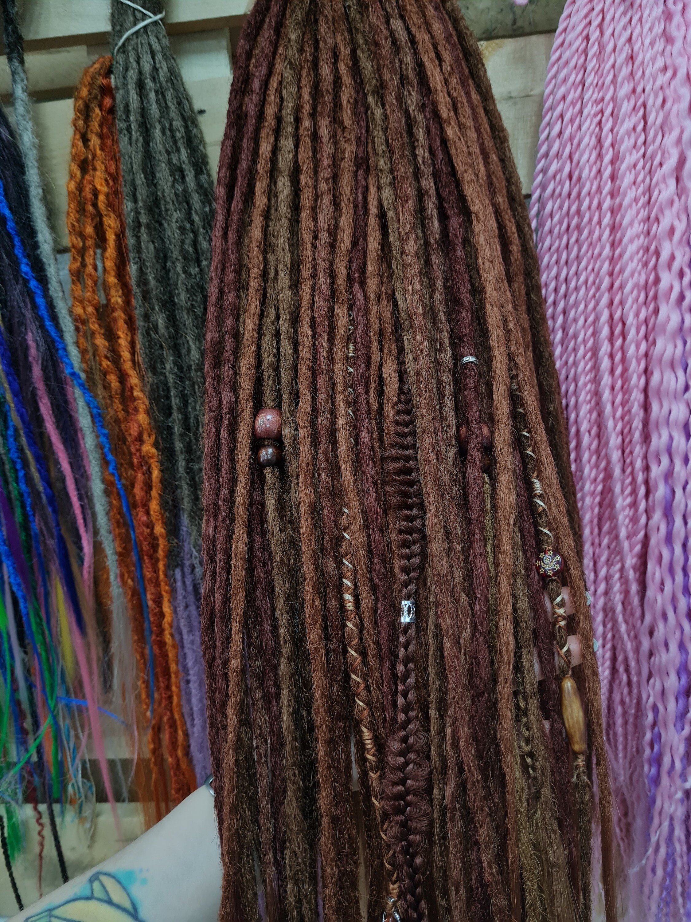 Auburn & Ginger Mix Synthetic Dreads Copper Dreads Natural Etsy