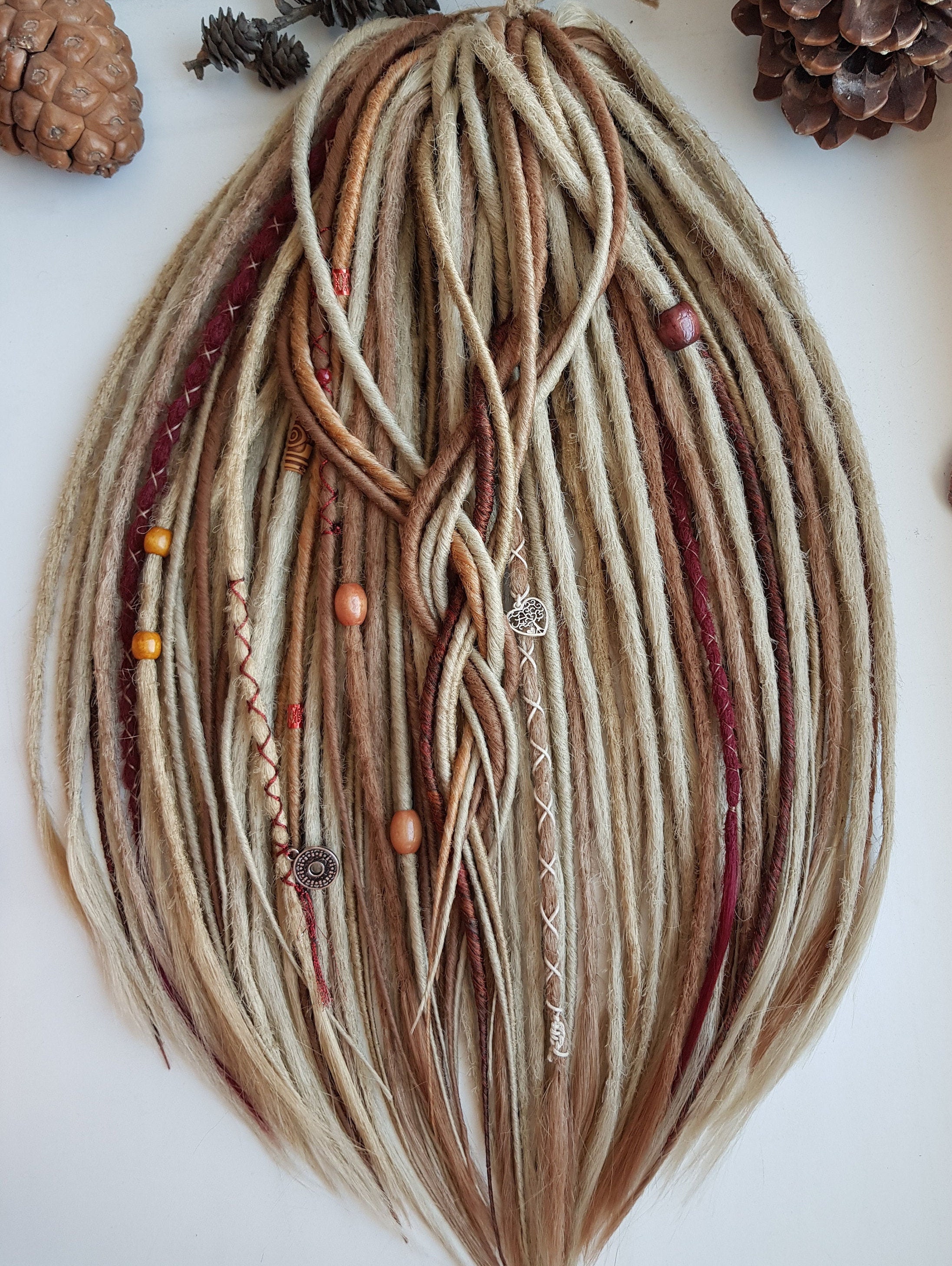 Synthetic Dreads Caramel Blonde Dreads Smooth and Crochet Etsy