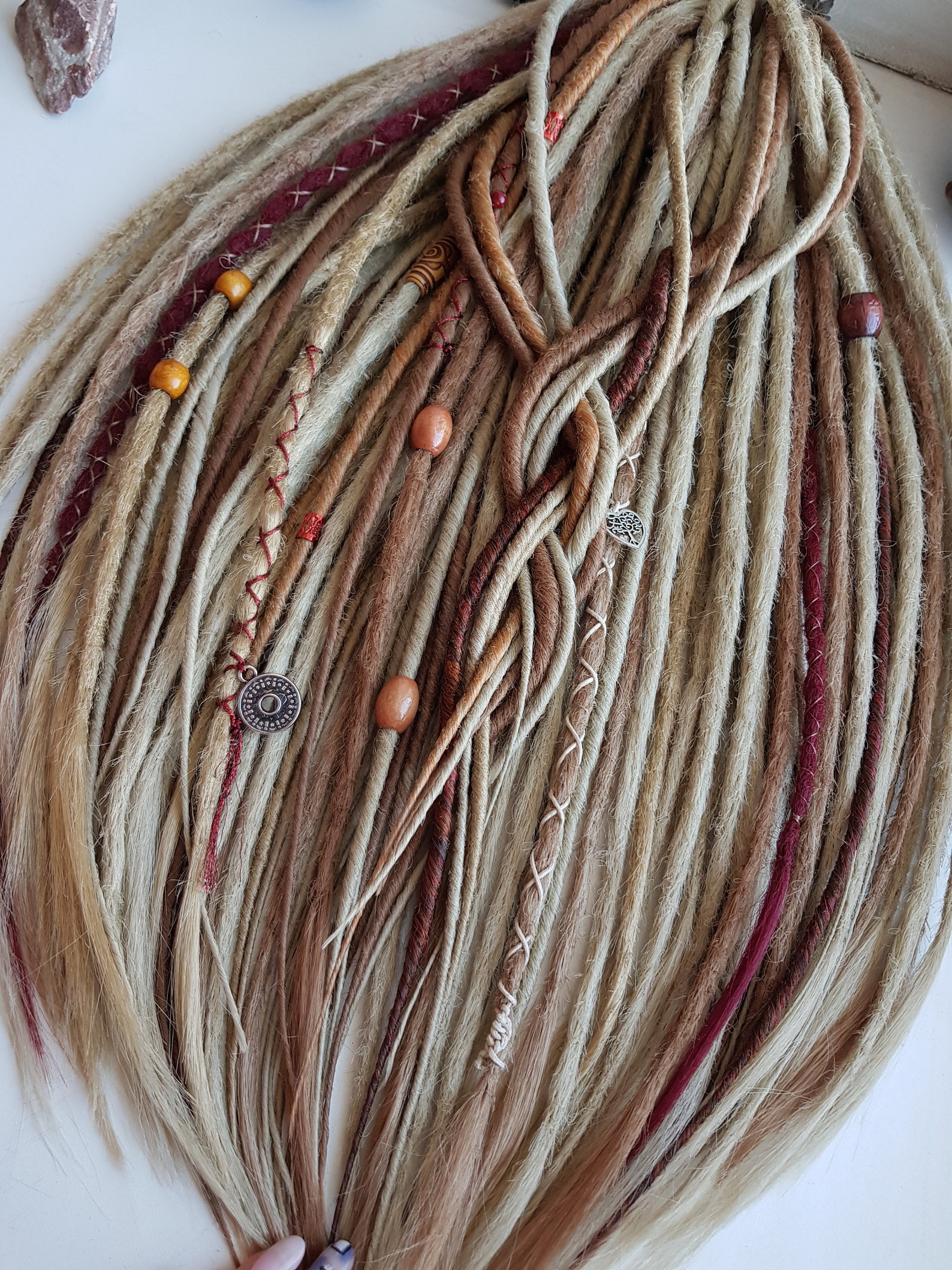 Synthetic Dreads Caramel Blonde Dreads Smooth and Crochet Etsy