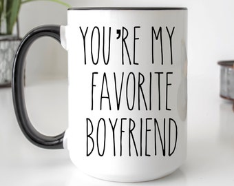 You Are My Favorite Boyfriend Coffee Mug , Valentine's Day Mugs , Couples Coffee Mugs , Gift For Boyfriend mug , Anniversary gift mug