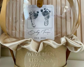 Balloon baby picture , Baby shower gift , baby shower balloon , newborn balloon gift , baby announcement gift , mothers day gift , sonogram