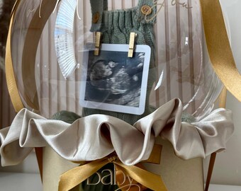 Baby Sonogram Balloon , Baby shower gift , personalized Baby Gift , Baby Announcement , Baby Polaroid , Baby Gift Basket , Baby Romper