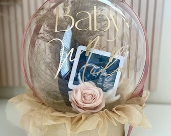 Baby Shower Gift Balloon, Balloon Gift Baby,Baby Reviling Bobo Balloon,Mother’s Day Balloon Gift,Balloon Gift Newborn,Christmas Balloon Gift