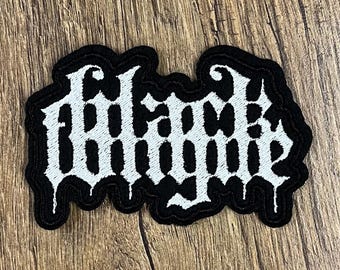 Black Tongue Band embroidered patch