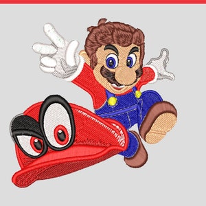 Mario Odyssey Stickdesign (2 Ver.), Mario Design, Stickdateien, Stickdesigns. Digitale Designs. Lesen Sie die Beschreibung, bevor Sie bezahlen.