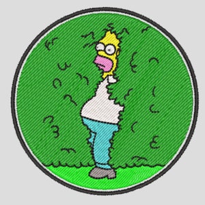 Simpson in the Bush Embroidery Design, Design, Embroidery Files, Embroidery Designs. Digital Designs. Read Description before pay.