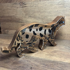 Wooden Coin Bank, Cat Coin Bank, Custom Piggy Bank. Elm Wood.