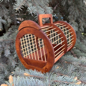 Wooden Carrier Cage.