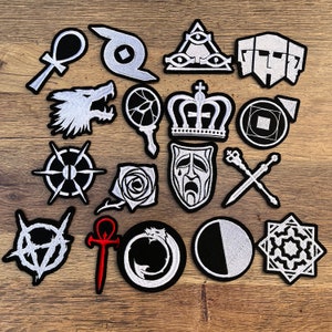 Nouvelles versions patch Vampire Cross brodé Vampire Ankh symbole logo vampirique emblème gothique