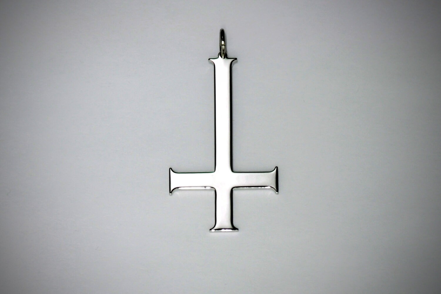 1pc Gothic Style Upside Down Cross Pendant Necklace, Punk Cross Shaped  Jewelry | SHEIN USA