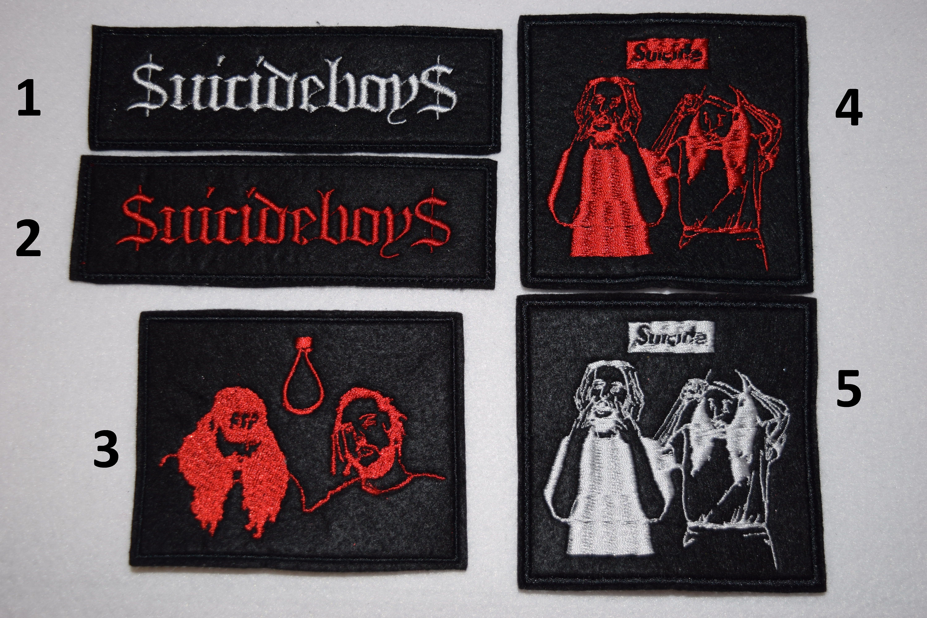 Patch embroidery Ak G59 g 59 g59 grey five nine Suicide Boys poster hoodie pin