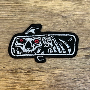 Scary Death Grim Reaper Don't Look Back Aufnäher gestickt