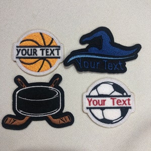 Custom Embroidered Sports Patch. Football, Basketball Patch etc. Flexible Setting