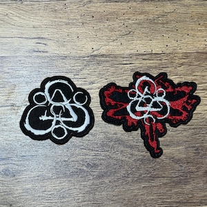 ◆LEE◆ Shadow embroidery logo man to man gray Righteous Double Gun Skeleton Embroidery Patch Back Logo