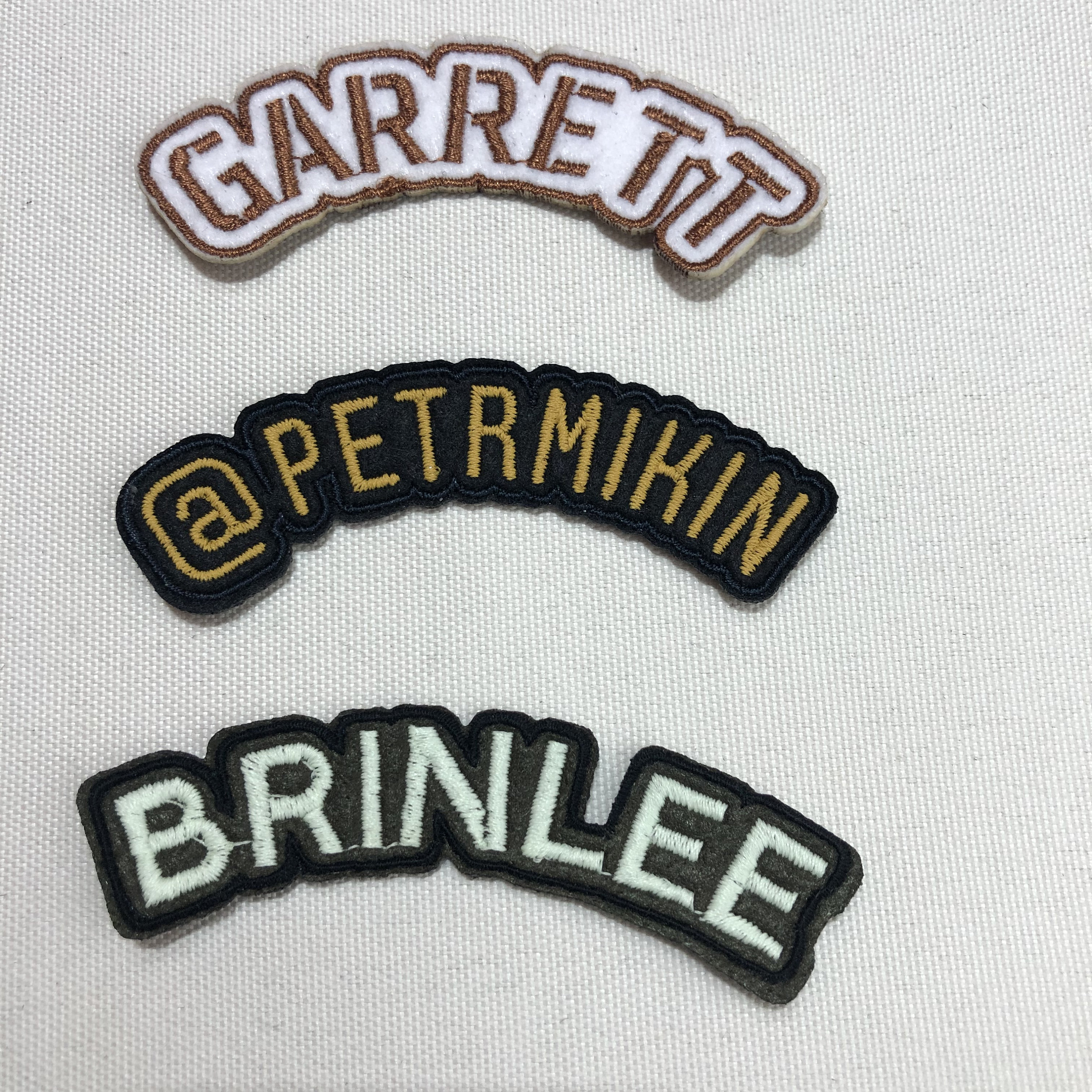 Patch Ricamate Nome 2 Toppe Personalizzate Con Nome Per Moto - Per - Foto 8