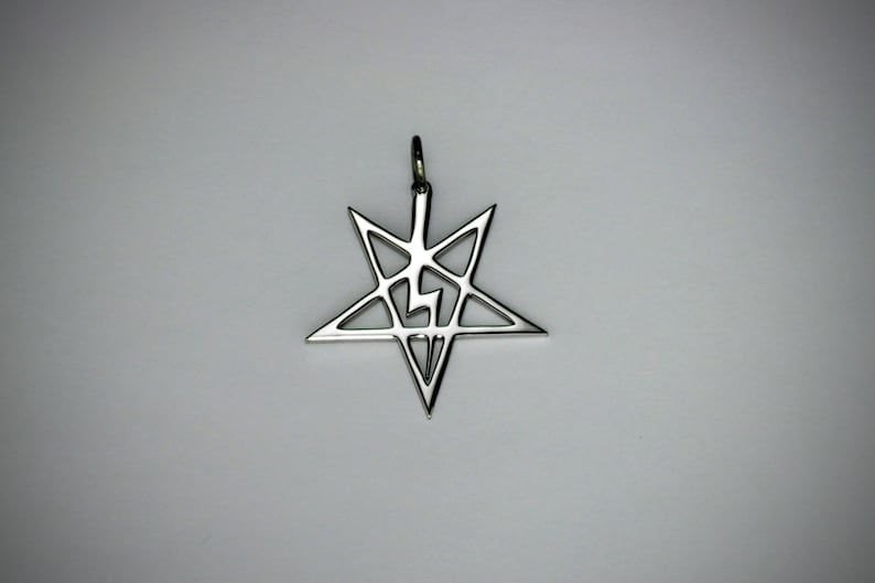 Pentagram of Anton Lavey Necklace Stainless Steel Pendant - Etsy