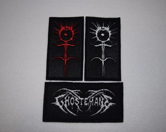 Rap Hip Hop embroidered patch logo symbol Trap metal hardcore punk noise alternative black metal industrial doom