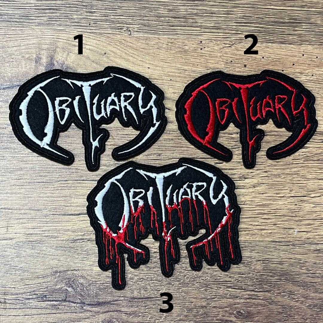 Obituary Band Patch Embroidered Logo Symbol - Etsy