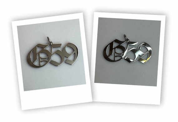 Greyfivenine AK 47 Necklace Stainless Steel Pendant GBC, Logo