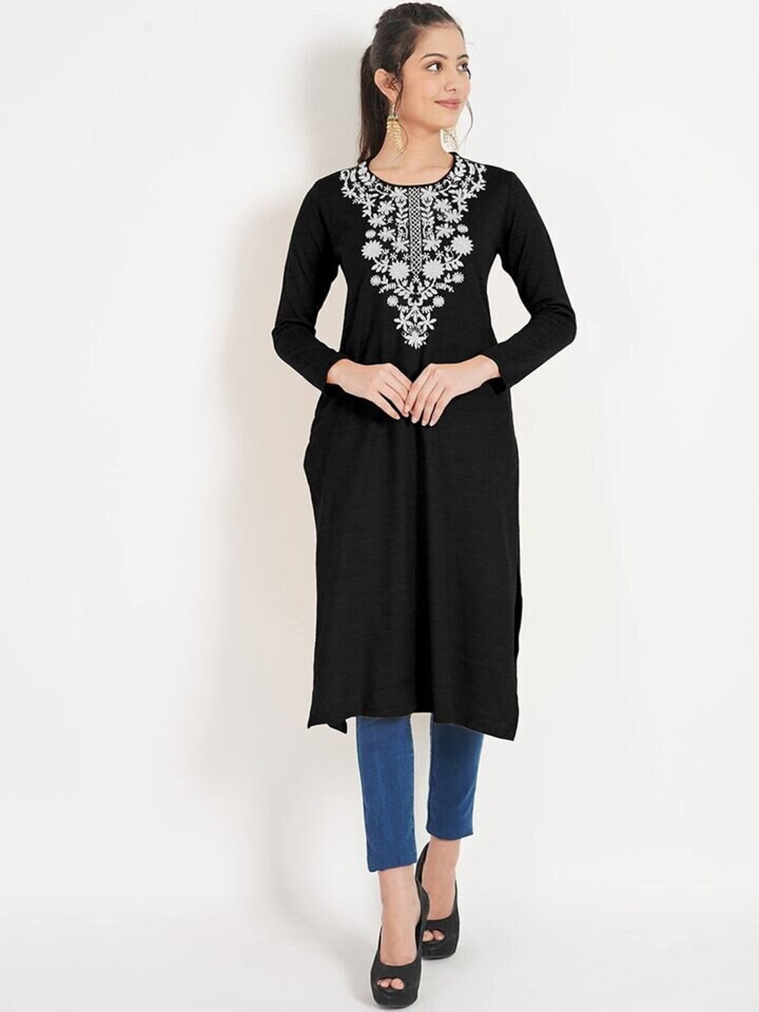 Woolen Embroidered Kurti