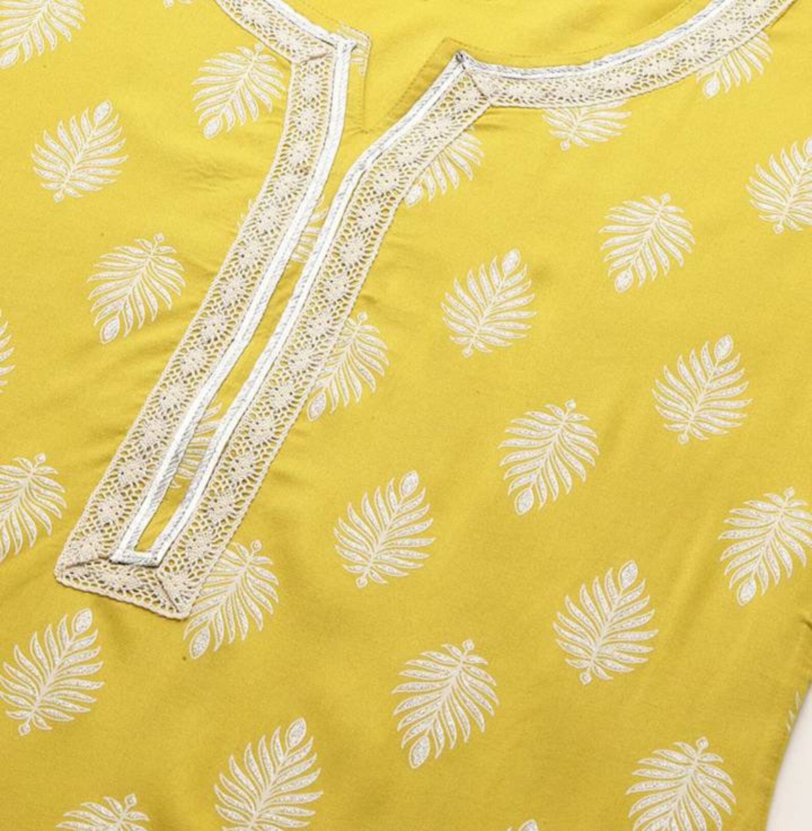 white kurta with shawl