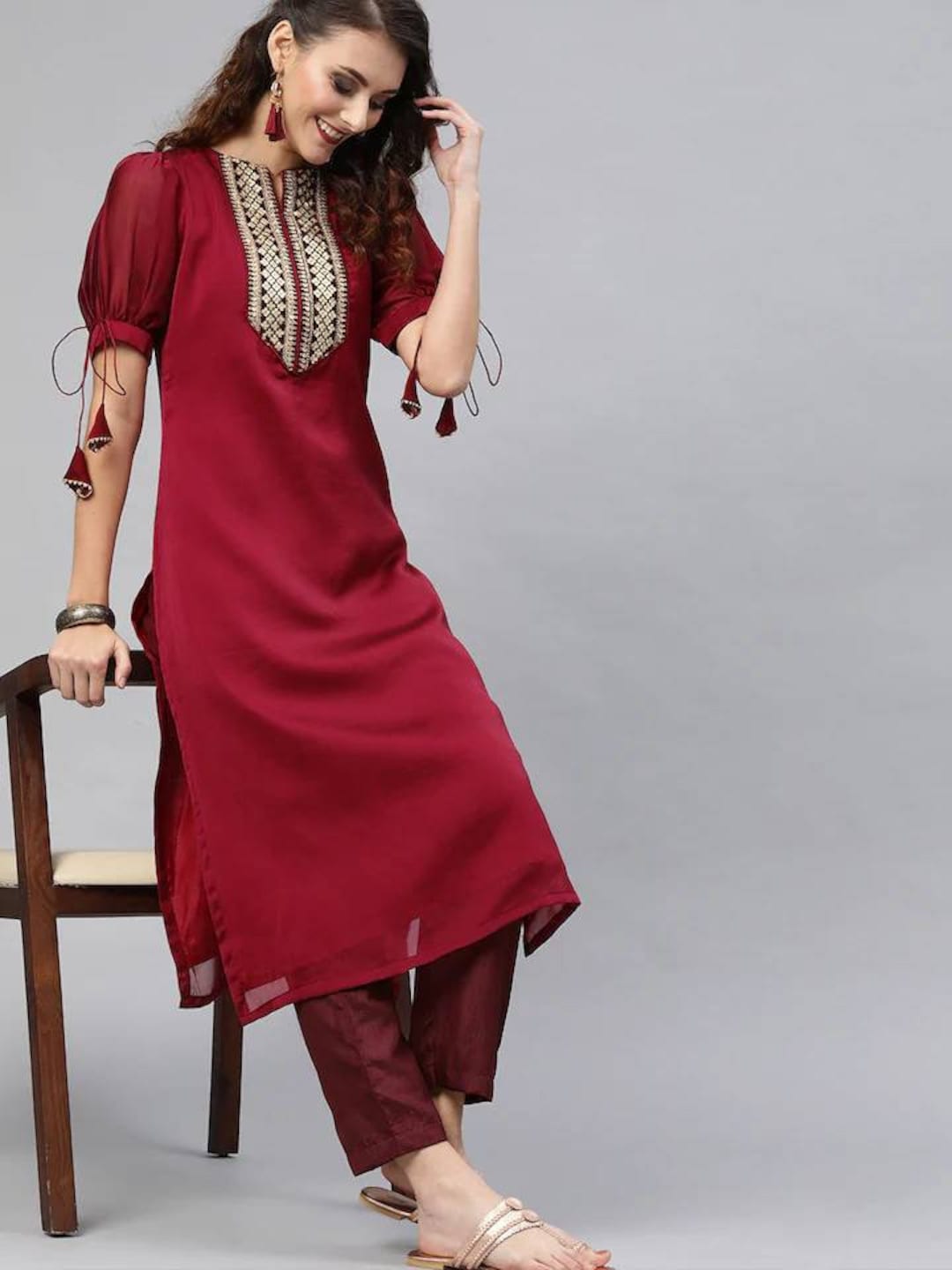 Buy Latest Designer Straight Kurta Sets for Women Online