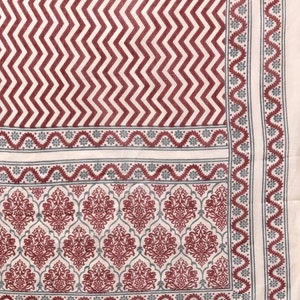 Maroon Printed Kurta Set with Dupatta for Women