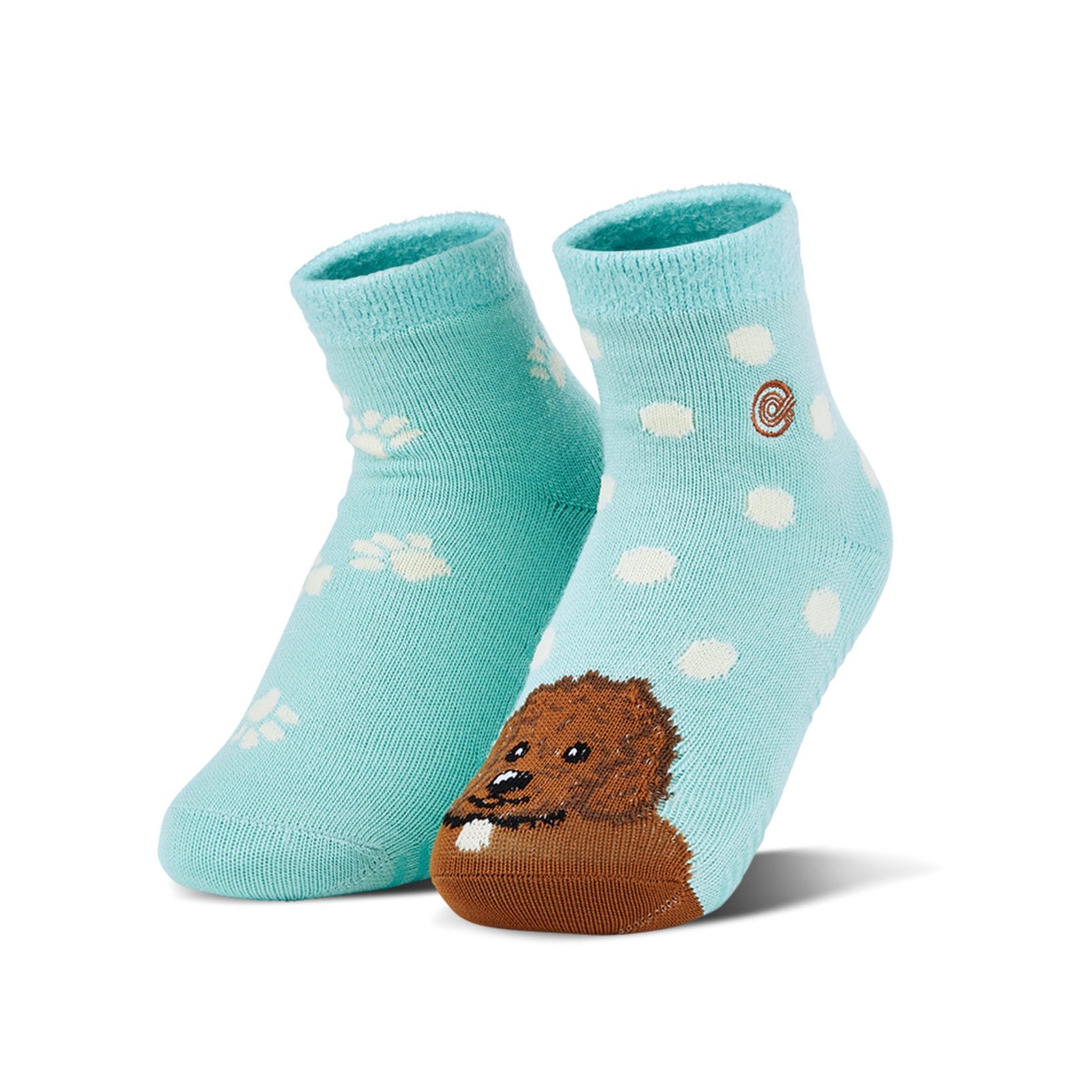 Fuzzy NonSlip Merino Wool Grippy Hospital Socks with Dogs for Etsy