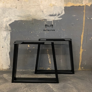Trapezoid leg | Massive Dining Table legs | Desk Legs | Table Legs | Trapezoid SET (2) LOFT Love Steel legs Premium METALFUN