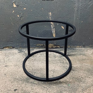 Couchtisch l |egs Round Bench Couchtischsockel Stahlsockel Couchtisch Loft Industrial LOVE METALFUN