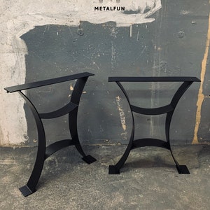 Metal Legs Table Legs Set(2) Dining Table Legs Desk legs Moderno Rustic - DESIGN loft METALFUN PREMIUM