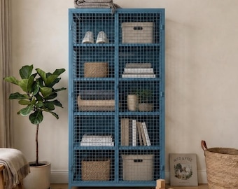 Exceptional Industrial Metal Storage Cabinet with Mesh Doors | Heavy-Duty 70kg Shelves | Multi-Purpose Design