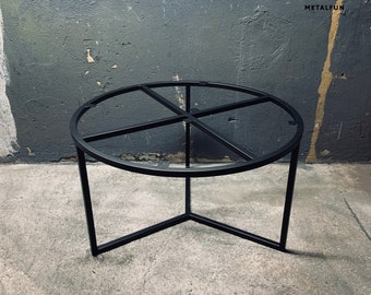 Coffee table | Round Bench coffee table base Steel Base Coffee table Loft Industrial LOVE METALFUN