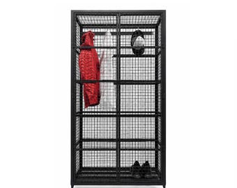 Steel Clothes Hanger, Industrial Clothes closet, Metal Closet, Industrial closet for clothes, Garderobe - METALFUN