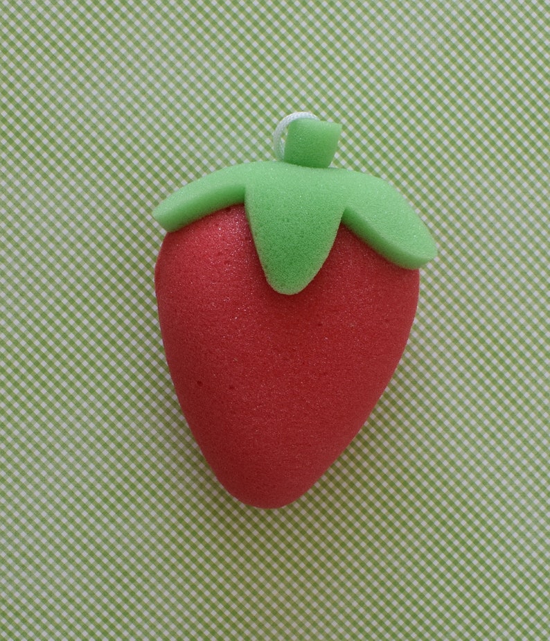 Strawberry Bath Sponges Etsy