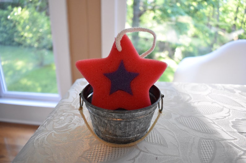 Star Bath Sponges Etsy