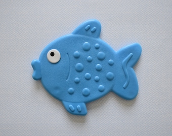 Tappetini da bagno Fish Mini - Design simpatico a forma di pesce per bambini - Tappetino da bagno antiscivolo e assorbente