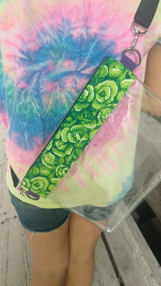 Twiddle Inspired, Clear Cabbage Crossbody Bag With