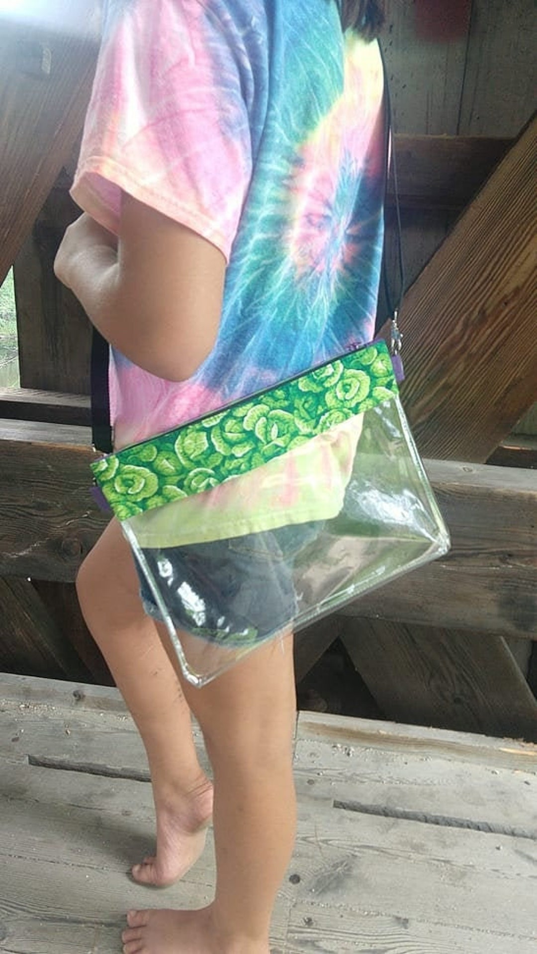 【DeMAKER】Twiddle bag Twiddle Inspired, Clear Cabbage Crossbody Bag With