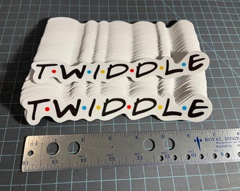 Twiddle "Frends" Inspired Waterproof Vinyl Sticker 7"x1"