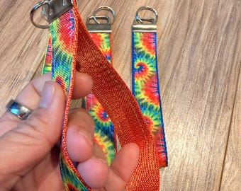 Tie Dye, Key Wristlet, Keychain